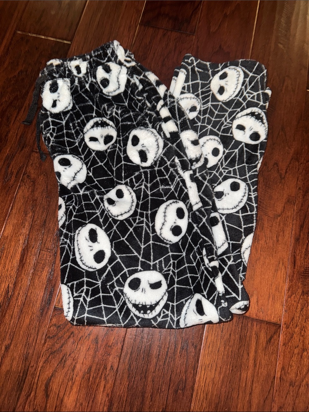 Black & White Jack Skellington Fleece Lounge Pants